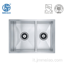 Lavello da cucina rettangolare made a mano Undermount